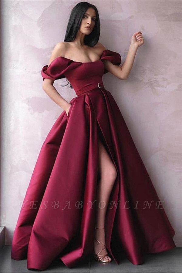 burgundy princess dress