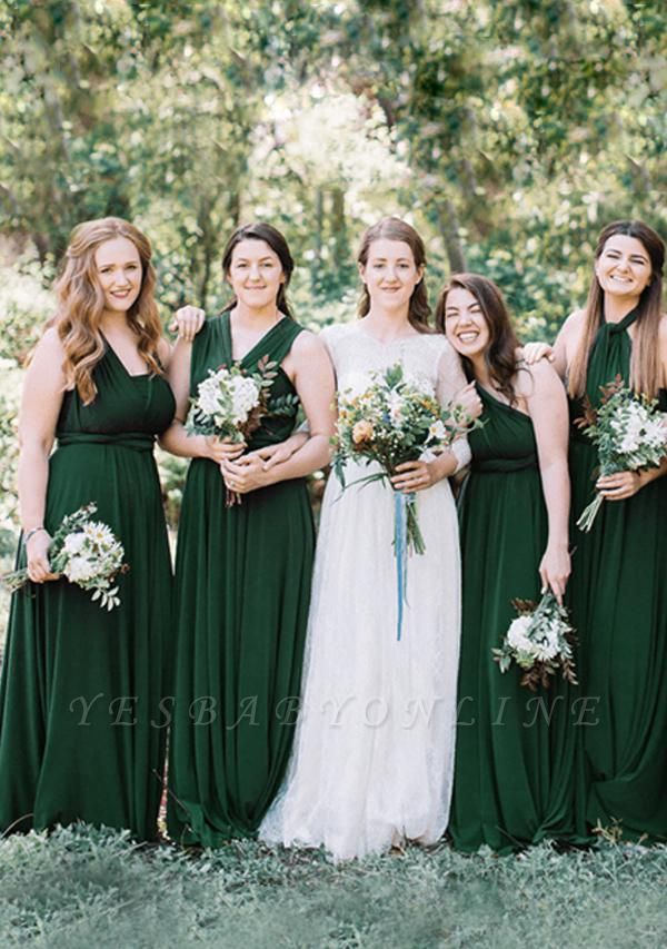 Dark Green Multiway Infinity Bridesmaid ...