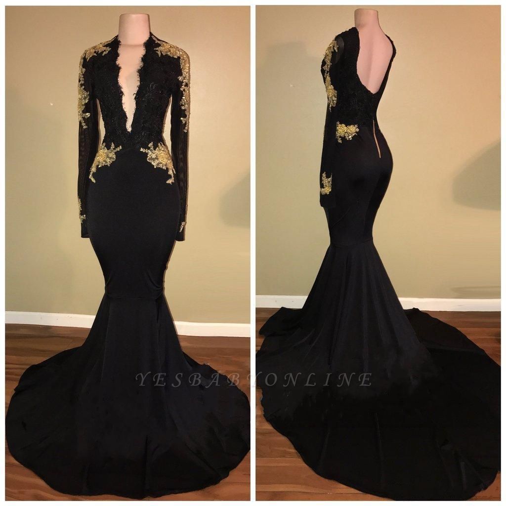 Sexy Black Mermaid Prom Dresses | Long ...