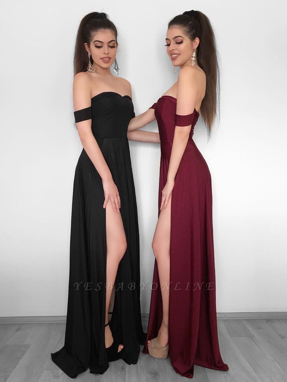 Sexy High Slit Evening Gowns | Off-the ...