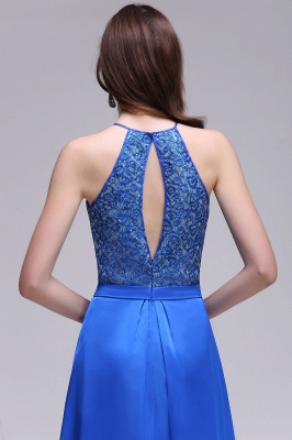 CALLIE | A-line Halter Neck Chiffon Royal Blue Prom Dresses with Sequins_5