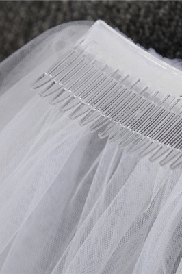 Elegant Tulle lace Applique Edge 3*1.5M Wedding Gloves_9
