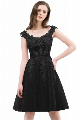 Delicate Appliques Beaded Homecoming Dresses | Elegant Short A-line Hoco Dresses_6