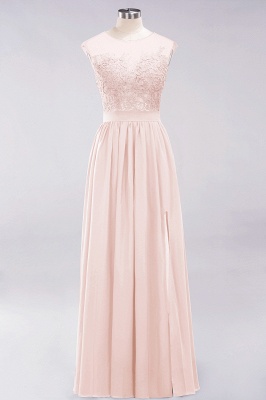 A-line  Lace Jewel Sleeveless Floor-Length Bridesmaid Dresses with Appliques_5