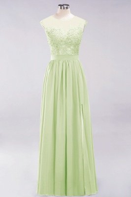 A-line  Lace Jewel Sleeveless Floor-Length Bridesmaid Dresses with Appliques_33