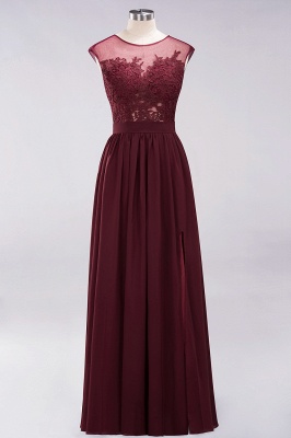 A-line  Lace Jewel Sleeveless Floor-Length Bridesmaid Dresses with Appliques_10