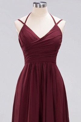 A-line  Spaghetti Straps Sleeveless Ruffles Floor-Length Bridesmaid Dresses_42