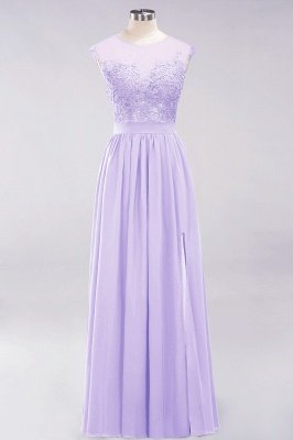 A-line  Lace Jewel Sleeveless Floor-Length Bridesmaid Dresses with Appliques_20