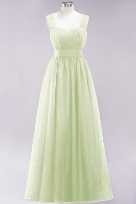 A-Line  Sweetheart Straps Sleeves Floor-Length Bridesmaid Dresses with Ruffles_33