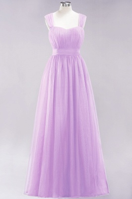 A-Line  Sweetheart Straps Sleeves Floor-Length Bridesmaid Dresses with Ruffles_20