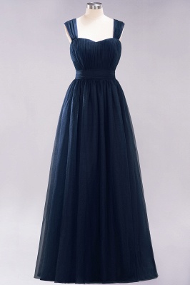 A-Line  Sweetheart Straps Sleeves Floor-Length Bridesmaid Dresses with Ruffles_27