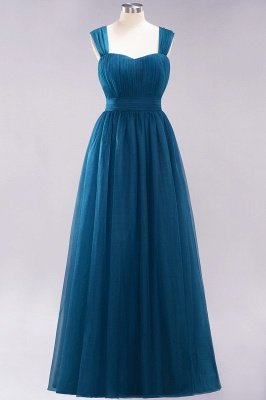 A-Line Sweetheart Straps Sleeves Floor-Length Bridesmaid Dresses with ...