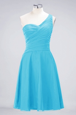 A-Line One-Shoulder Sweetheart Sleeveless Knee-Length  Bridesmaid Dress with Ruffles_23