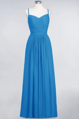 A-Line Spaghetti-Straps Sweetheart Sleeveless Floor-Length  Bridesmaid Dress with Ruffles_24