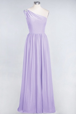 A-Line One-Shoulder Sleeveless Ruffles Floor-Length  Bridesmaid Dress with Beadings_20