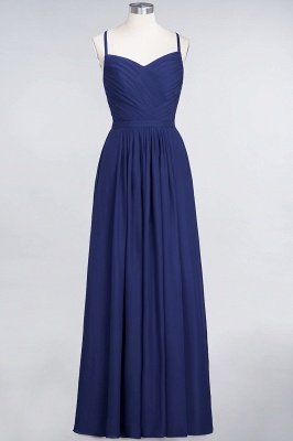 A-Line Spaghetti-Straps Sweetheart Sleeveless Floor-Length  Bridesmaid Dress with Ruffles_25