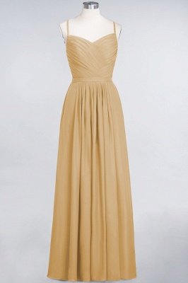 A-Line Spaghetti-Straps Sweetheart Sleeveless Floor-Length  Bridesmaid Dress with Ruffles_13