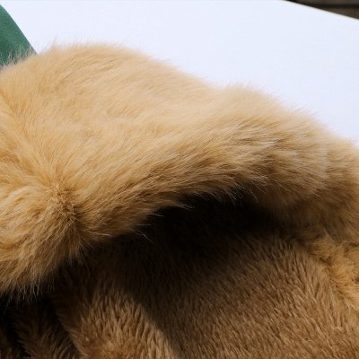 Camo Military Premium Fur Trim Parka Coat with Faux Fur Hood_21