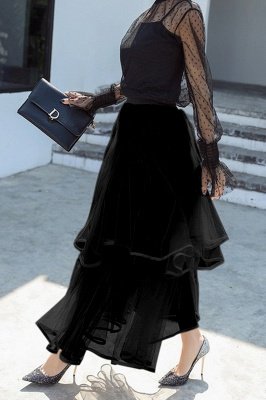Beatrice | Black Tulle Skirt with Layers_4