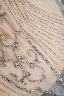 Luxury Cap Sleeves Keyhole Rhinestones Mermaid Prom Dresses | Gorgeous Beaded Evening Dress_41