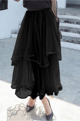 Beatrice | Black Tulle Skirt with Layers_5