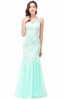 Long Lace Mermaid Sleeveless Maxi Prom Dress_7