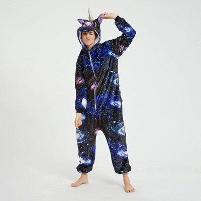 Lovely Pajamas Sleepwear Unicorn Hoodie Onesies_7