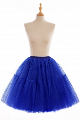 Elegant Tulle Short Ball-Gown Knee Length Elastic Women Skirts_77