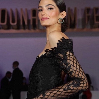 Sexy A Line Lace Long Sleeves Black Prom Dresses_2