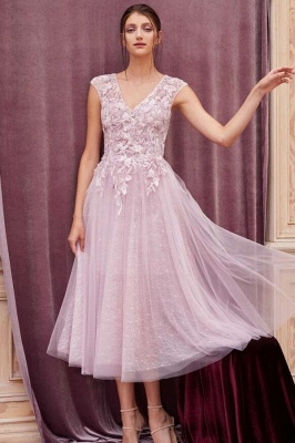 Lace Tulle Short Prom Dresses Sleeveless Open Back_1
