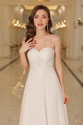 Elegant Floor-Length Sleeveless Jewel Neck A-Line Lace Chiffon Prom Dresses_20