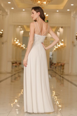 Elegant Floor-Length Sleeveless Jewel Neck A-Line Lace Chiffon Prom Dresses_14