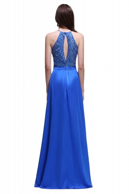 CALLIE | A-line Halter Neck Chiffon Royal Blue Prom Dresses with Sequins_2