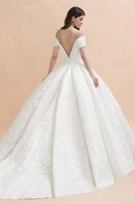 Princess Sweetheart Lace Ball Gown Wedding Dresses | Off The Shoulder Bridal Gown_2