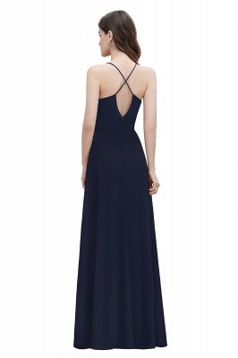 Straps Bateau A-line Sequins Evening Maxi Dress Elegant Chiffon Prom Dress_12