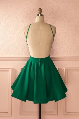 Chic New Arrival A-line Green Short Homecoming Dress BC2607_3