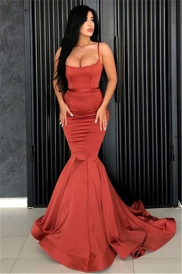 Mermaid Spaghetti Straps Evening Dresses | Long Simple Evening Gowns Online_1